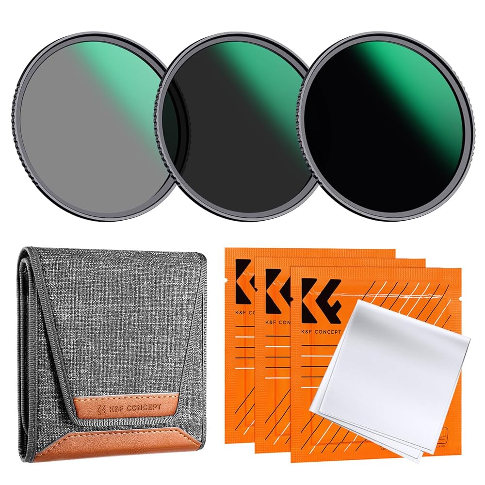 新品 K&amp;F Concept 67mm NDフィルターセット ND8+ND64+ Amazon | K&F CONCEPT 67mm NDフィルターセット ND4+ND8+ND64+